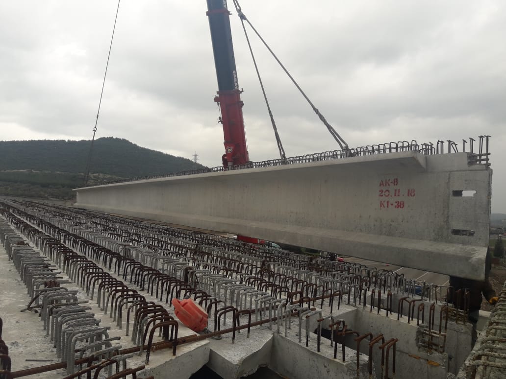 Bilecik Mekece Projesi ( 120'LİK 460 Adet Öngermeli Kiriş İmalatı )